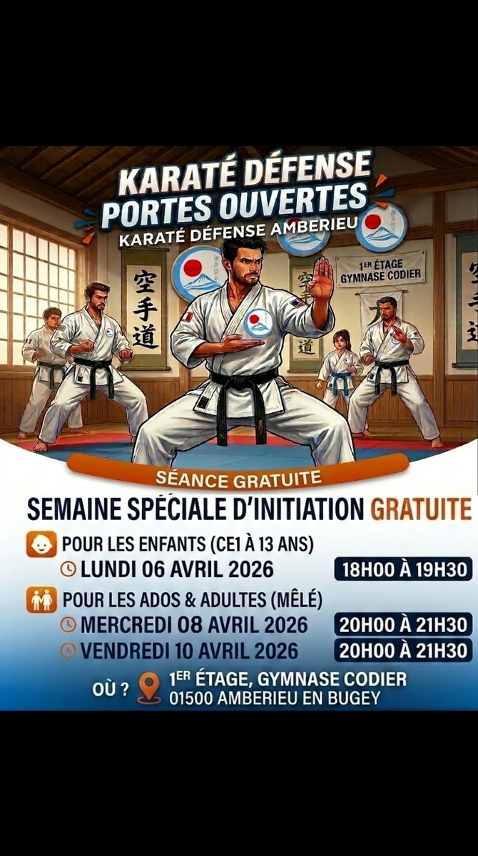 Porte ouverte enfants, ados et adultes en Avril