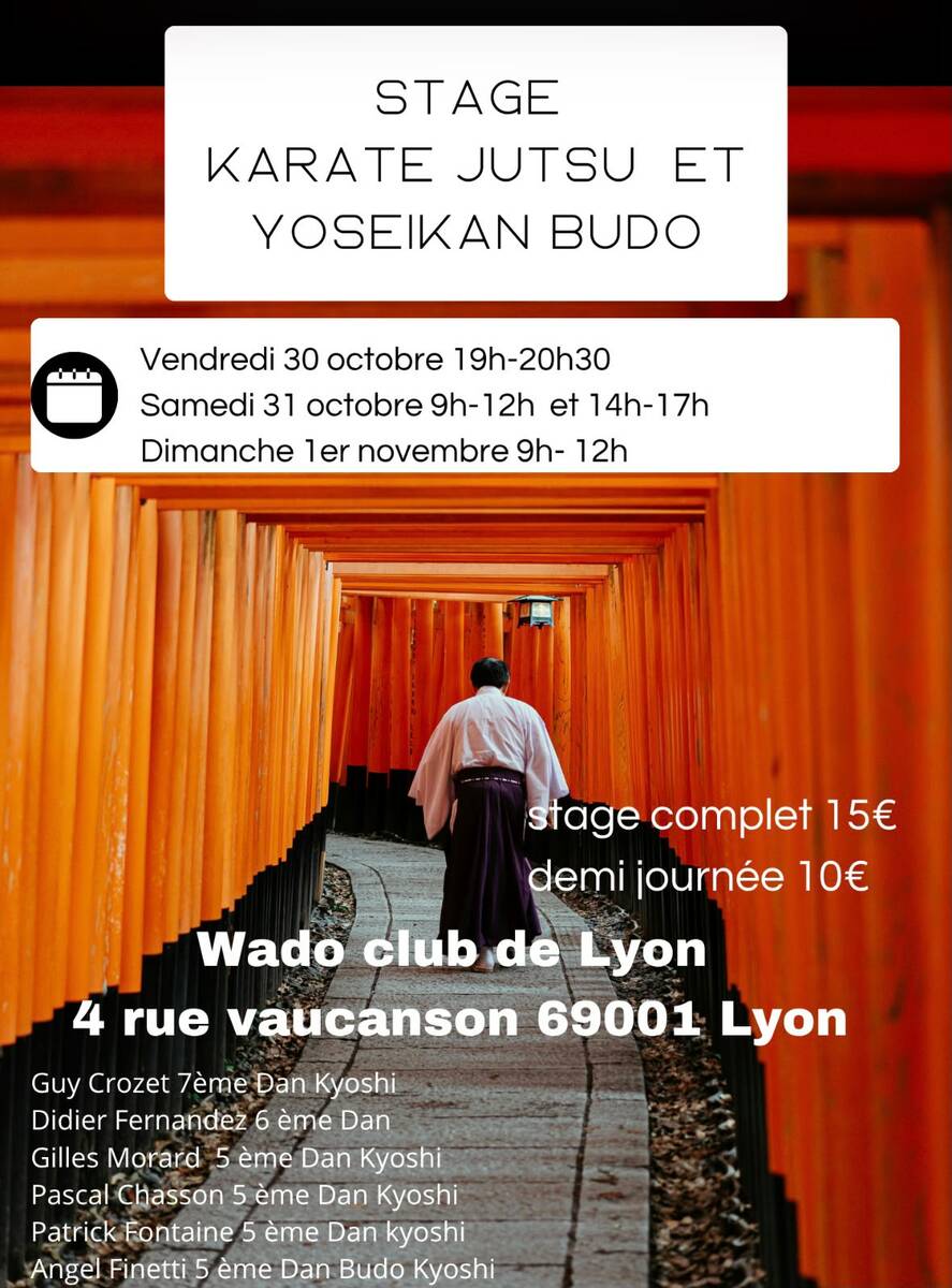 stage multi disciplines du 31/10/2026