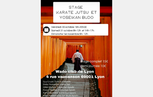 stage multi disciplines du 31/10/2026