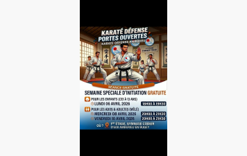 Porte ouverte enfants, ados et adultes en Avril